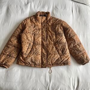 Levi’s Sydney Short Puffer Jacket Brown Women’s Size M